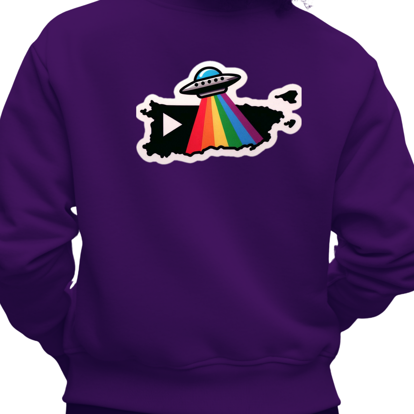 Puerto Rico PRIDE Sweatshirt On The Back