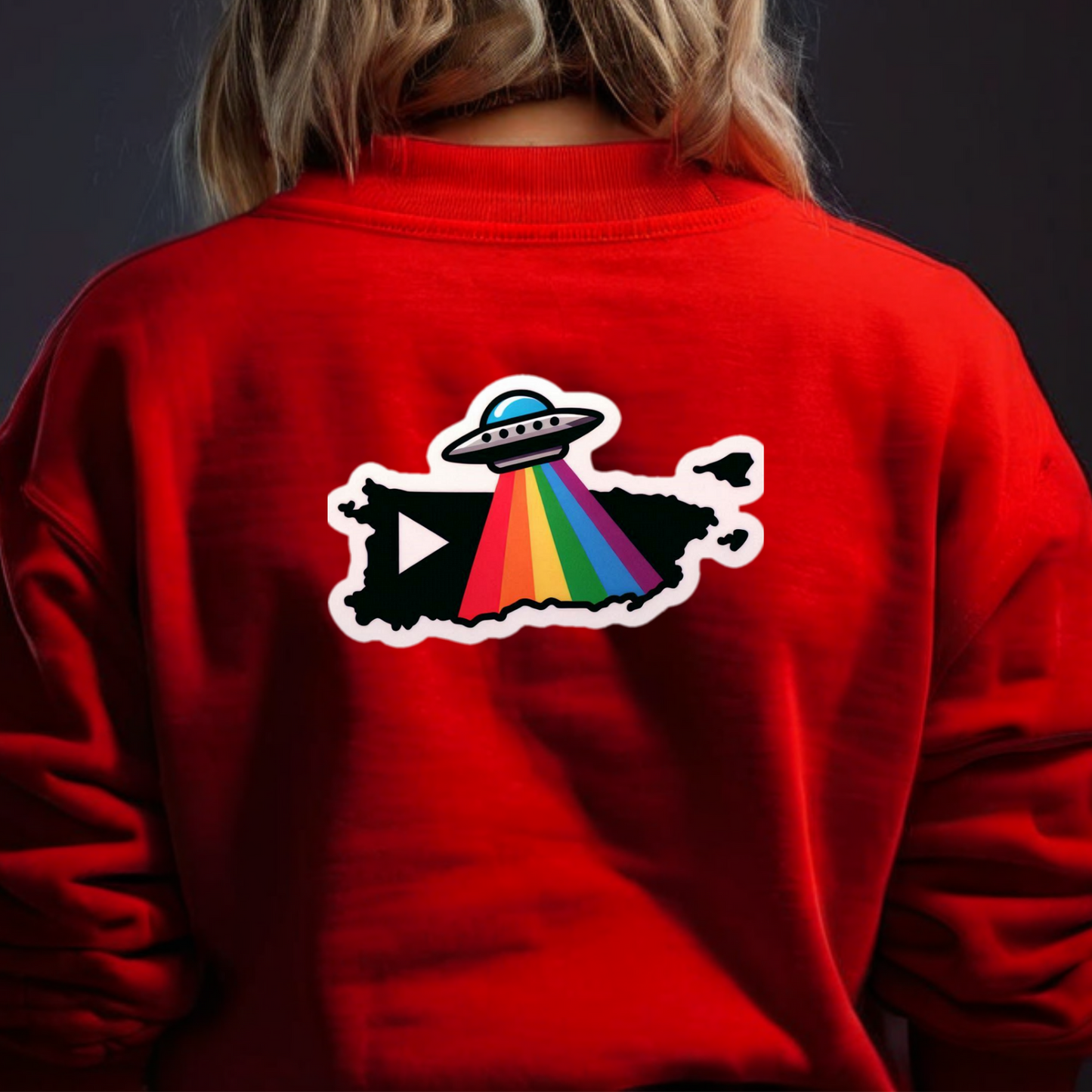 Puerto Rico PRIDE Sweatshirt On The Back