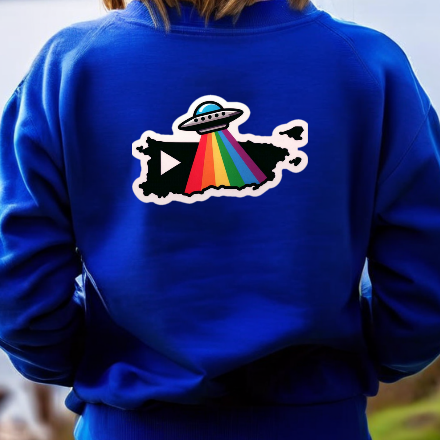 Puerto Rico PRIDE Sweatshirt On The Back