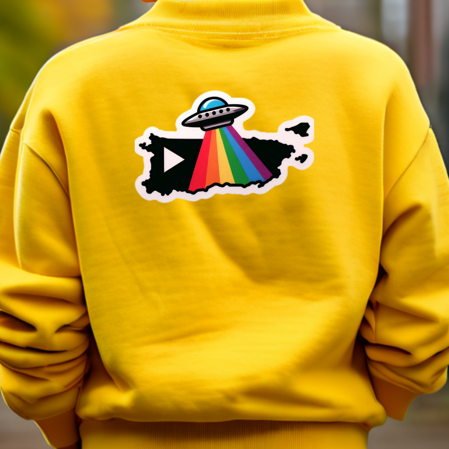 Puerto Rico PRIDE Sweatshirt On The Back