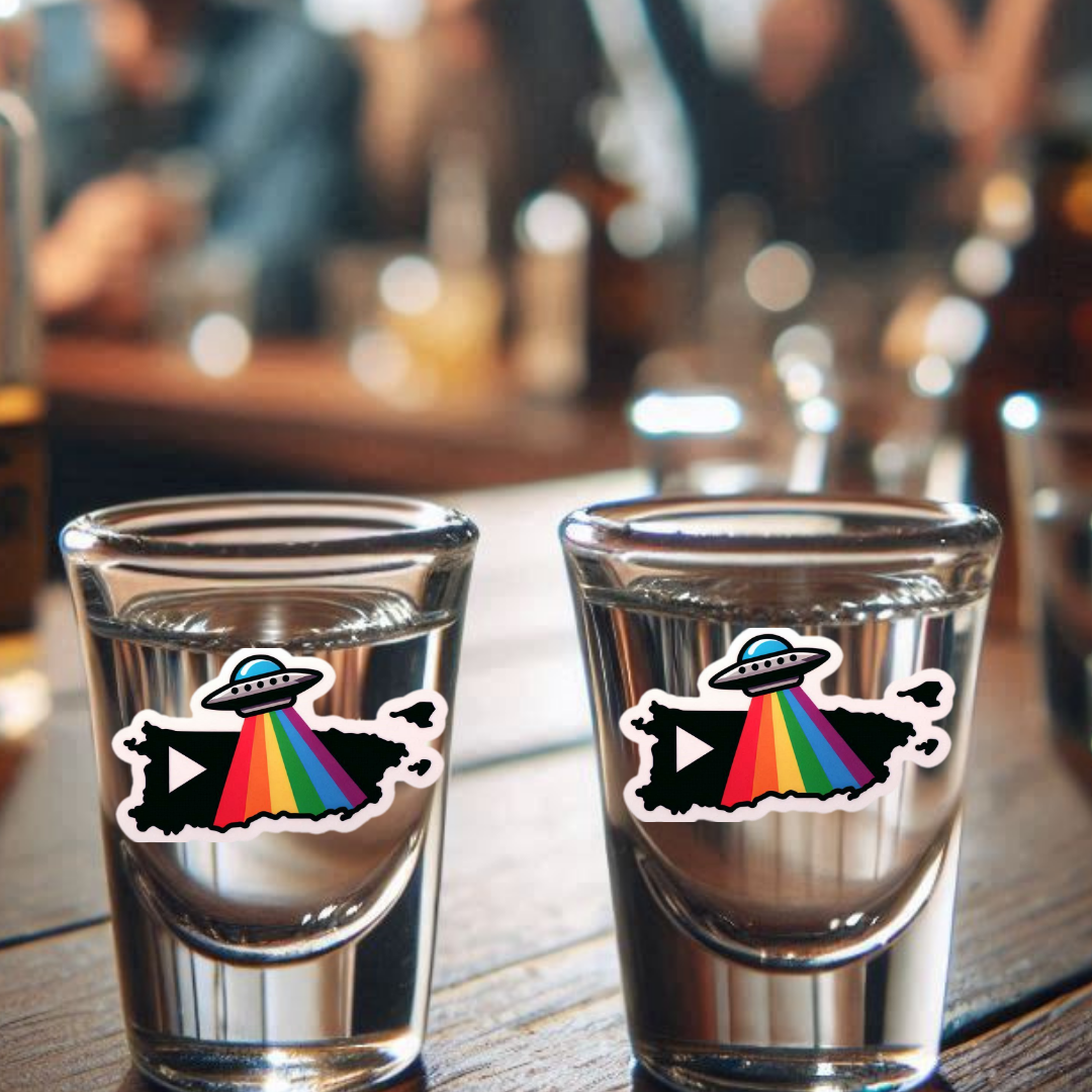 PRIDE Puerto Rico Shot Glasses