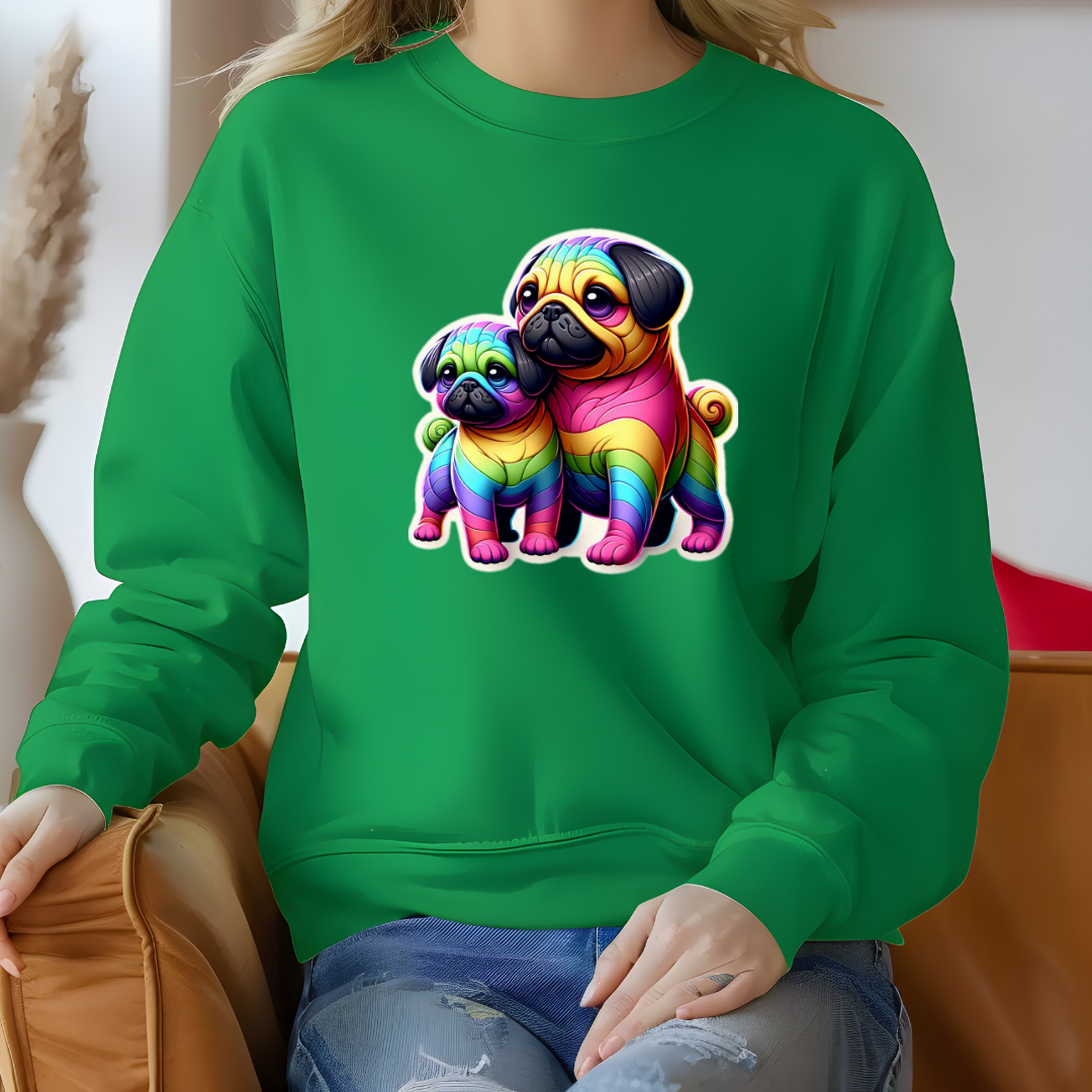 Rainbow Pugs Sweatshirt