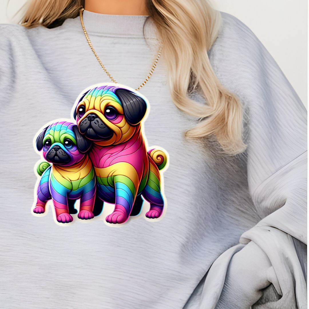 Rainbow Pugs Sweatshirt