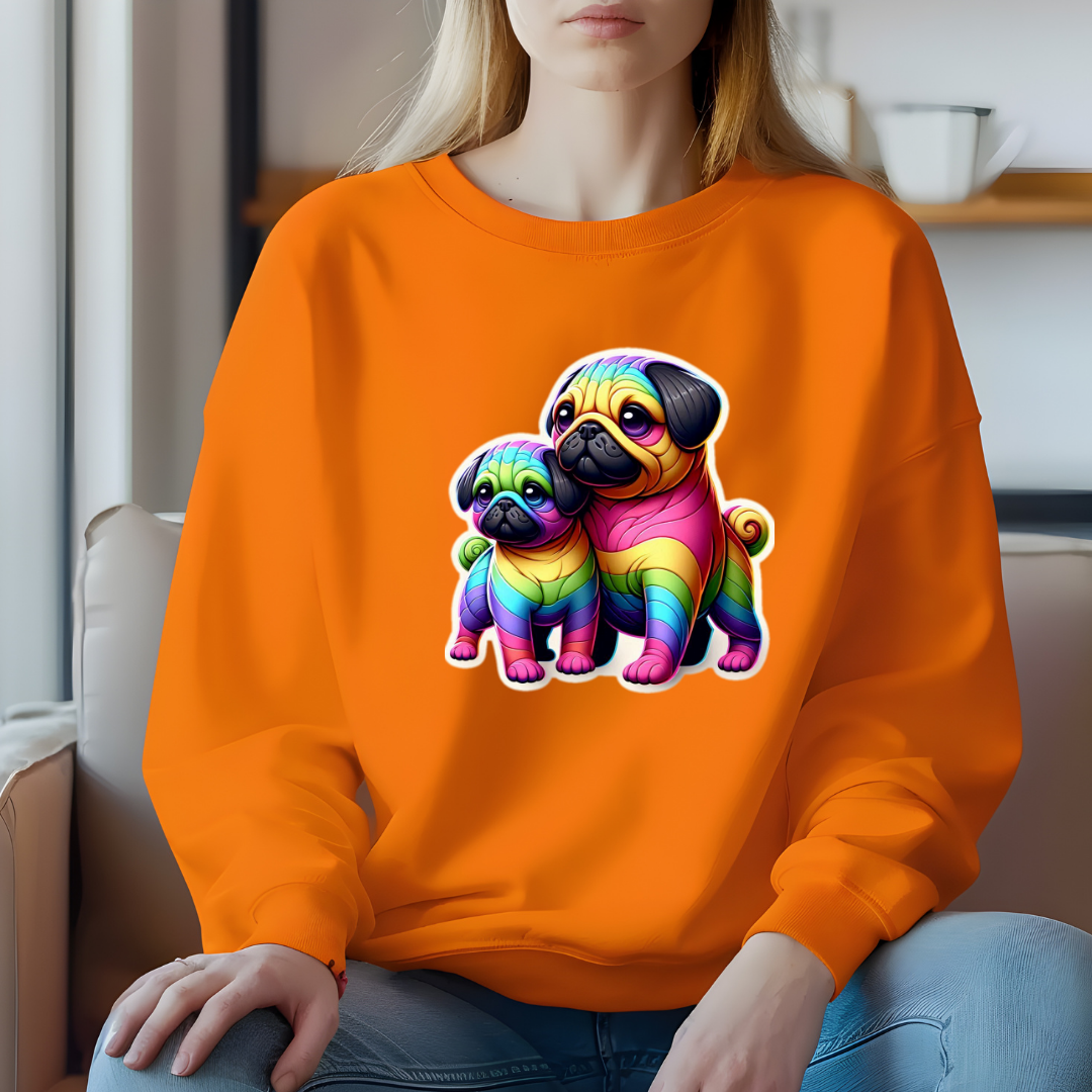 Rainbow Pugs Sweatshirt