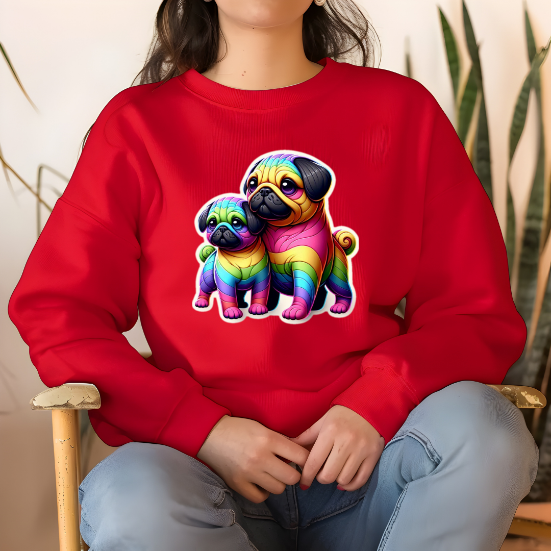 Rainbow Pugs Sweatshirt
