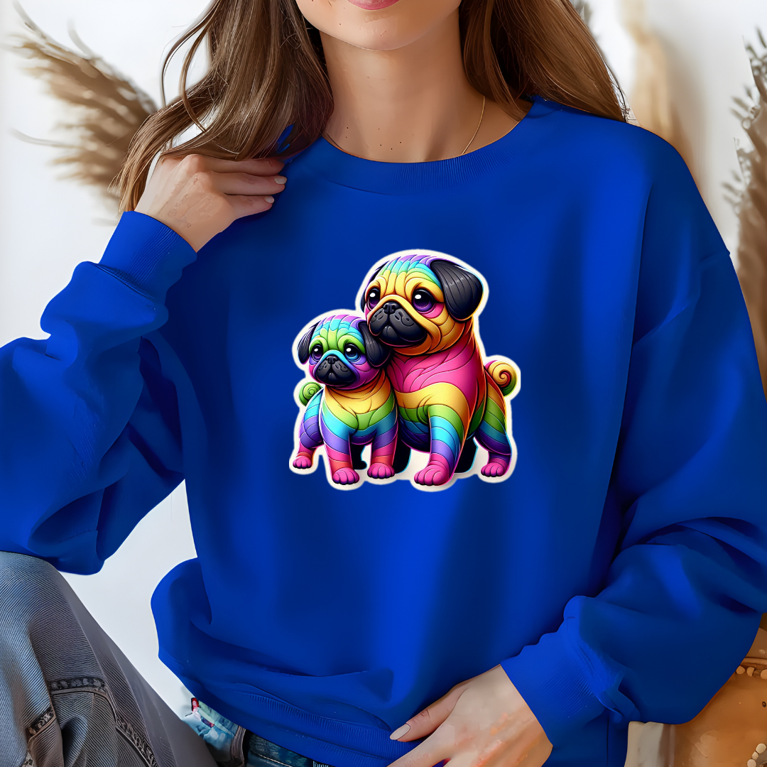 Rainbow Pugs Sweatshirt