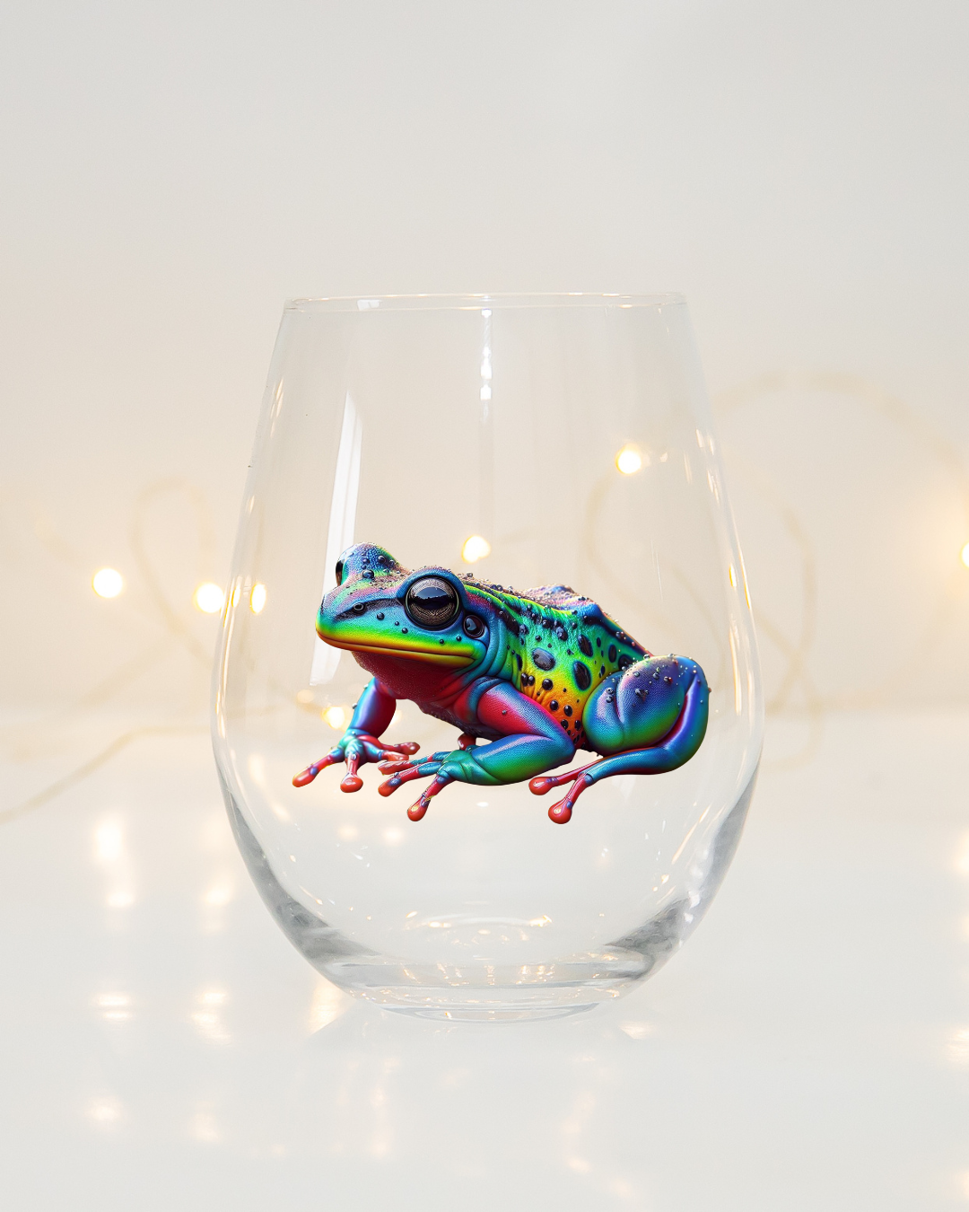 Rainbow Poison Dart Frog Whiskey Glass