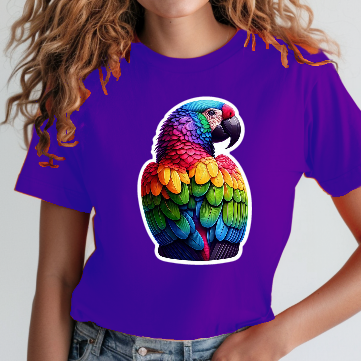 Rainbow Animals T-Shirt Collection: Macaw