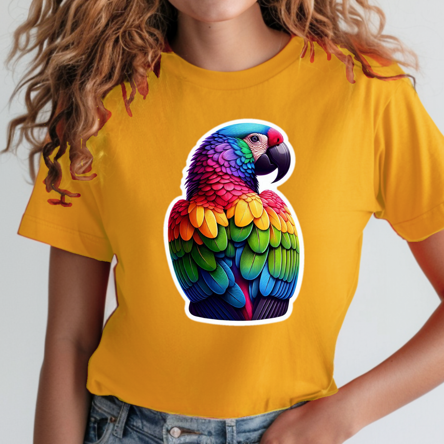 Rainbow Animals T-Shirt Collection: Macaw