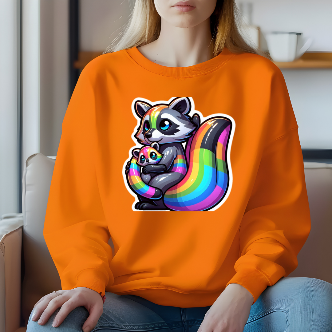 Rainbow Raccoons Sweatshirt