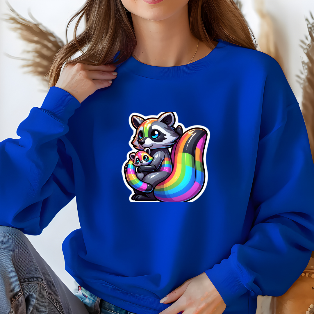 Rainbow Raccoons Sweatshirt