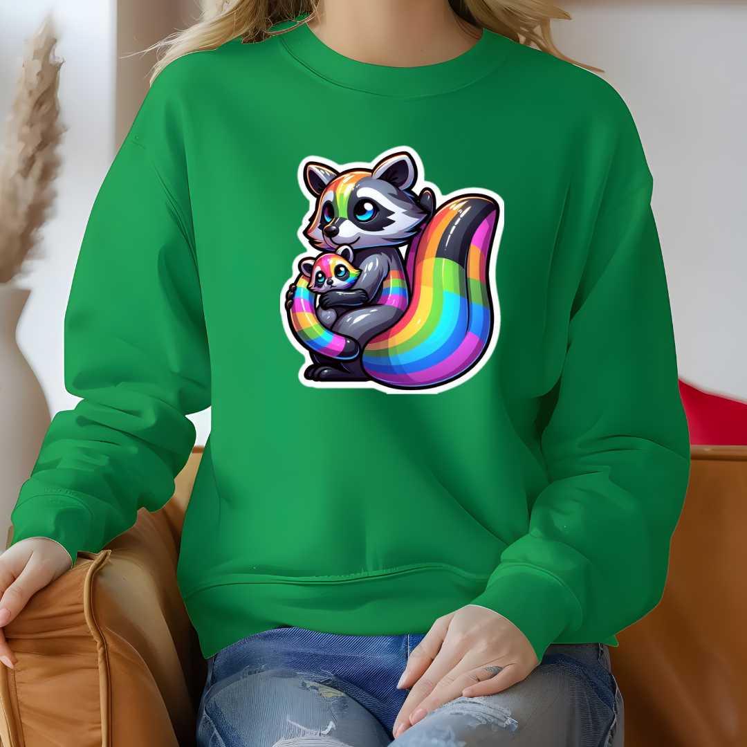 Rainbow Raccoons Sweatshirt