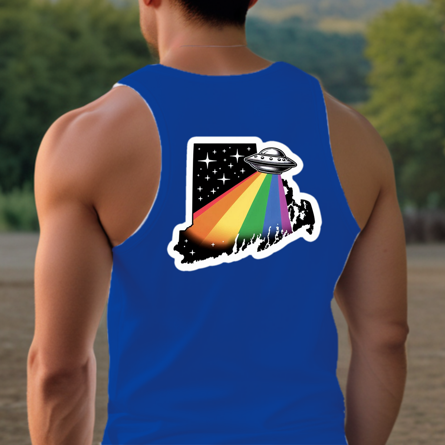 Rhode Island Pride Tank Top - Back Print
