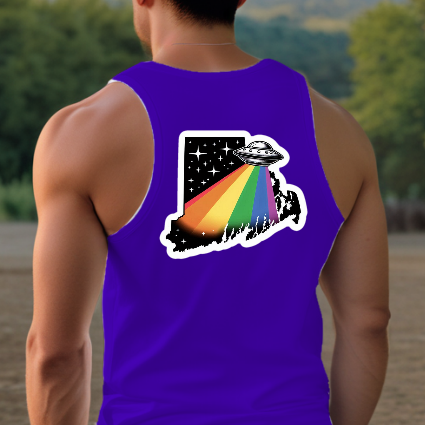 Rhode Island Pride Tank Top - Back Print