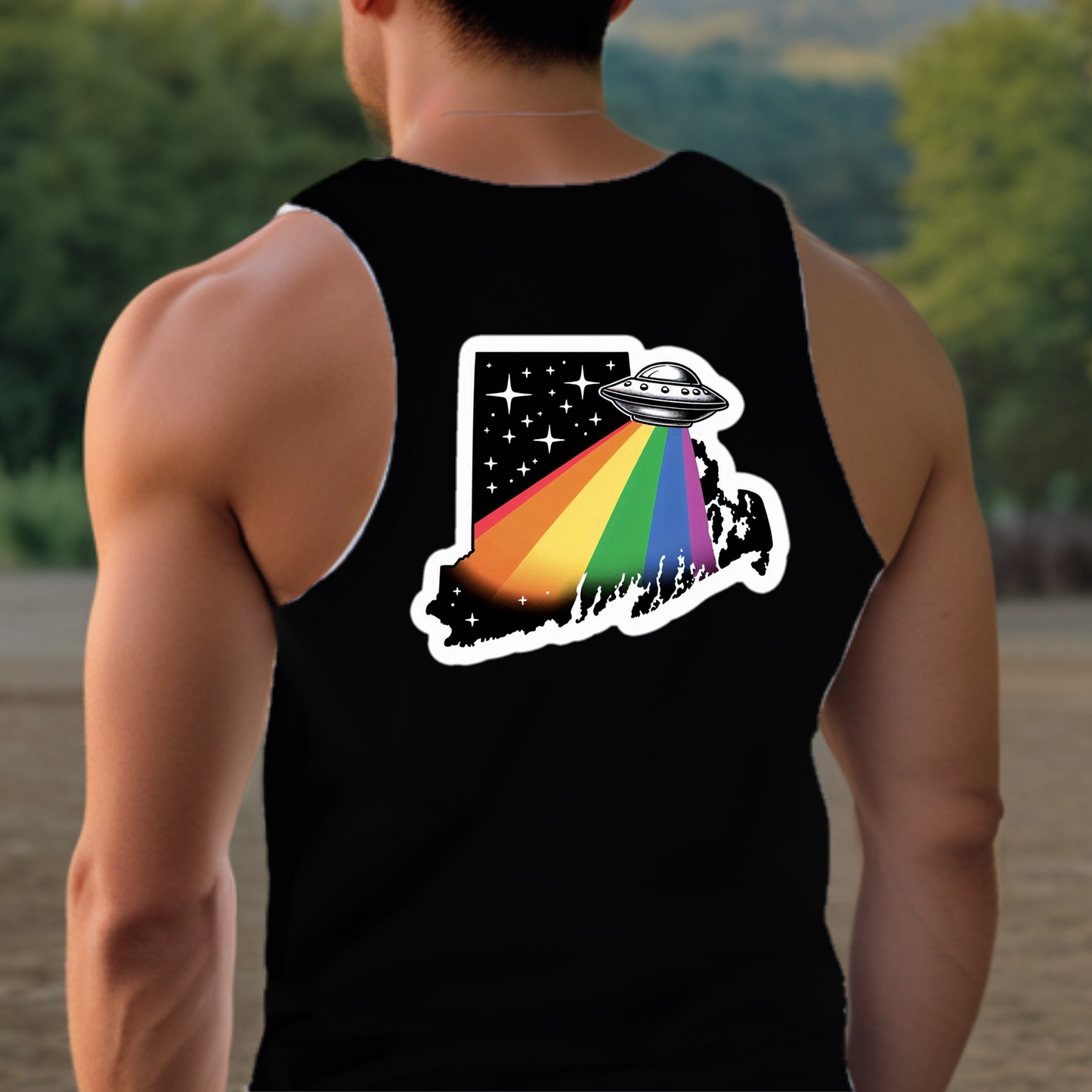 Rhode Island Pride Tank Top - Back Print