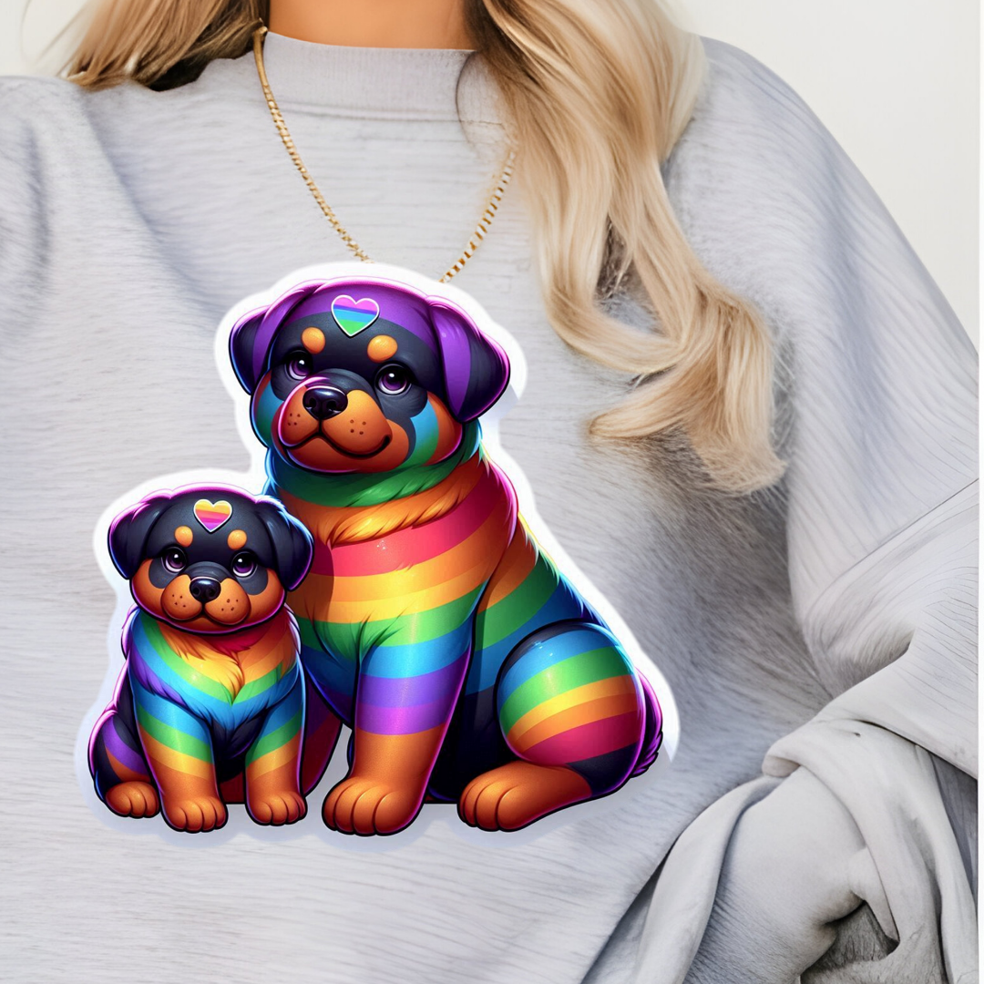 Rainbow Rottweilers Sweatshirt