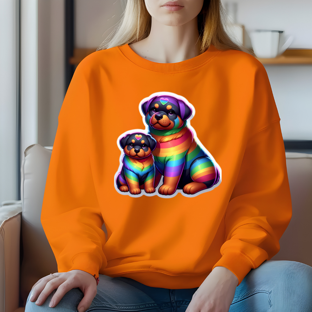 Rainbow Rottweilers Sweatshirt