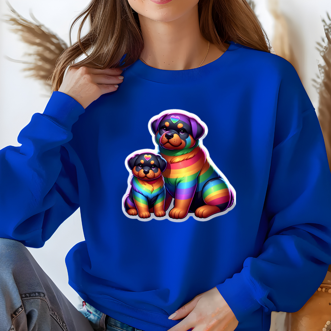 Rainbow Rottweilers Sweatshirt