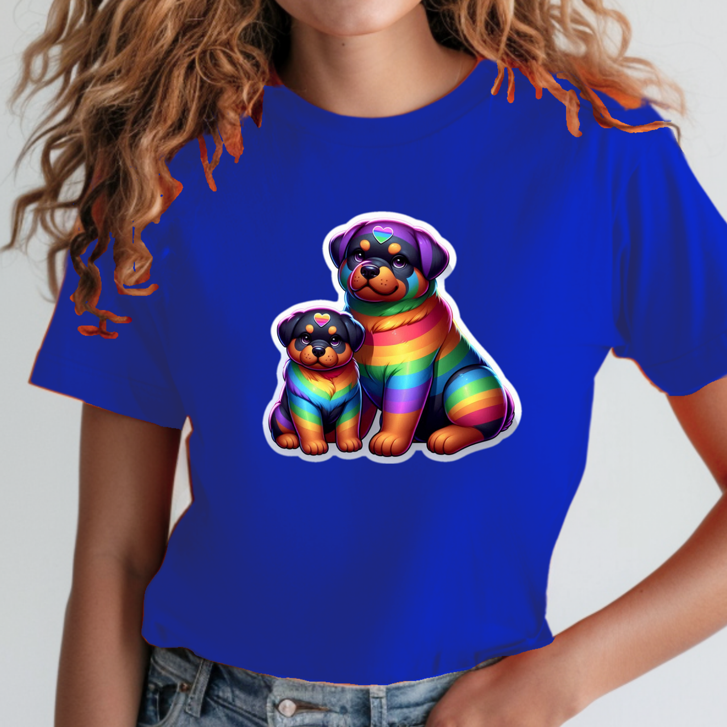 Rainbow Animals T-Shirt Collection: Rottweilers