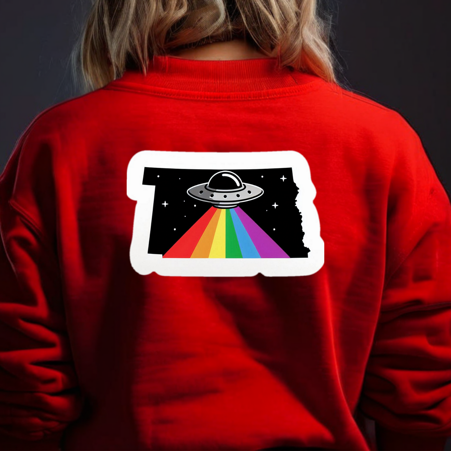 South Dakota PRIDE Sweatshirt On the Back