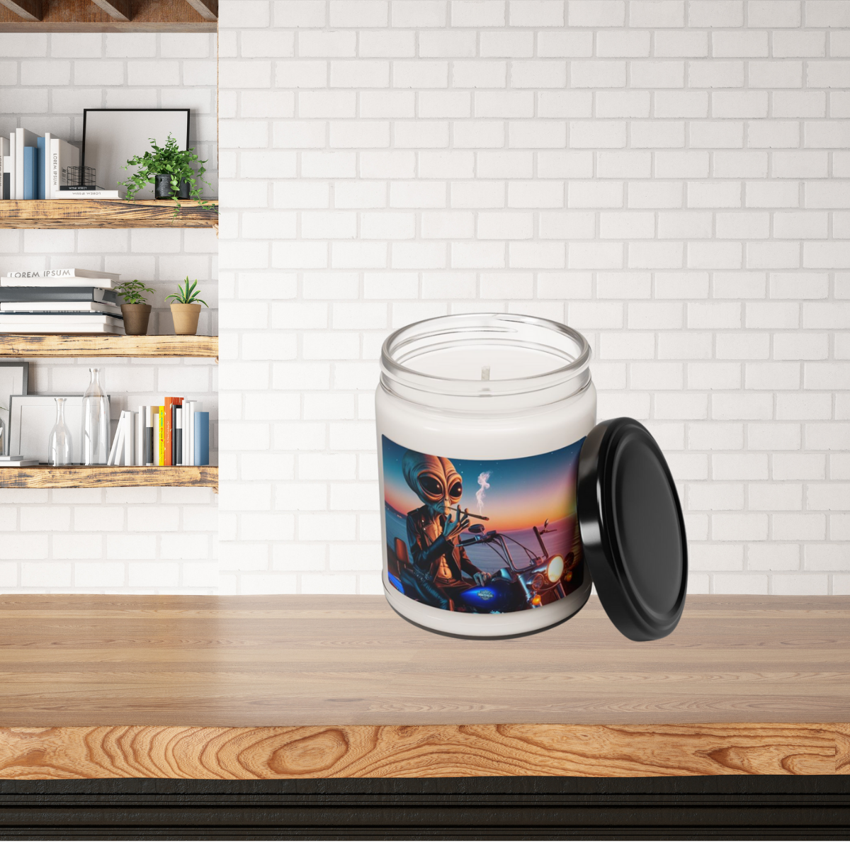 Easy Rider: Alien Biker Scented Candle, 9oz