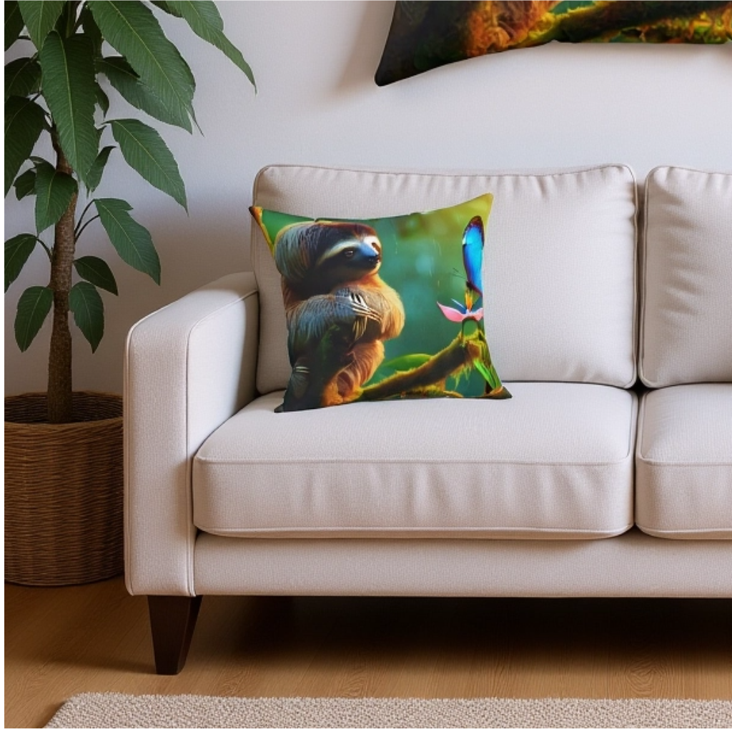 Costa Rican Critters Throw Pillow