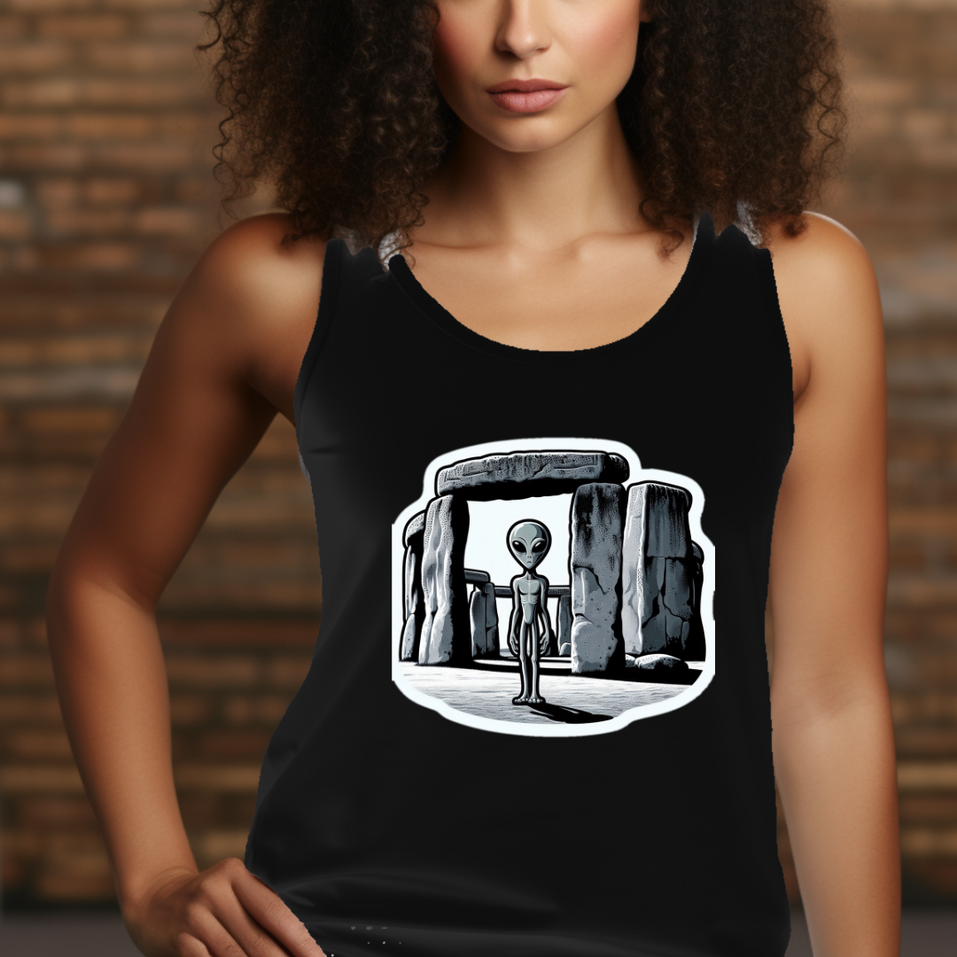 Stonehenge Alien Racerback Tank