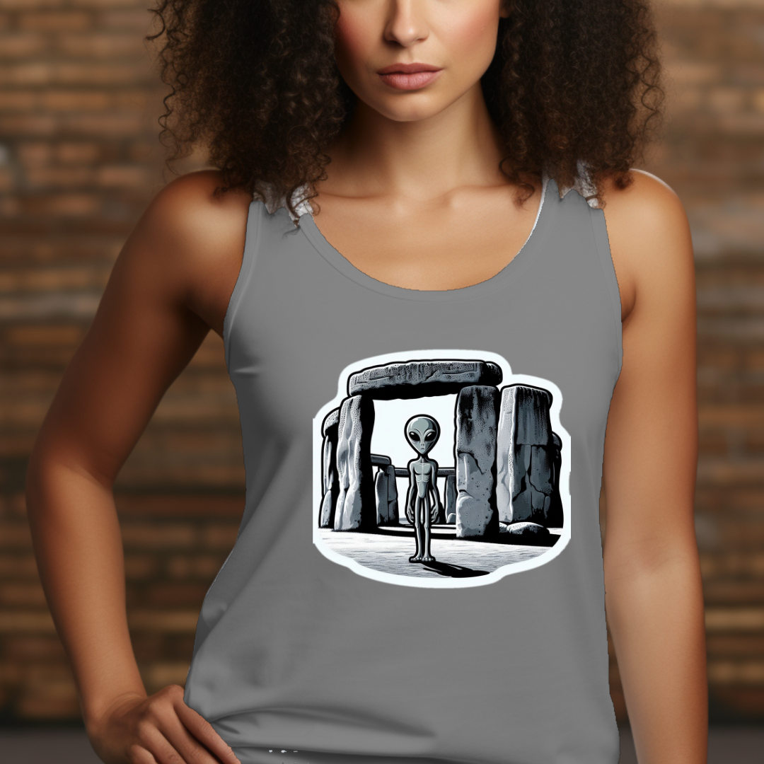Stonehenge Alien Racerback Tank