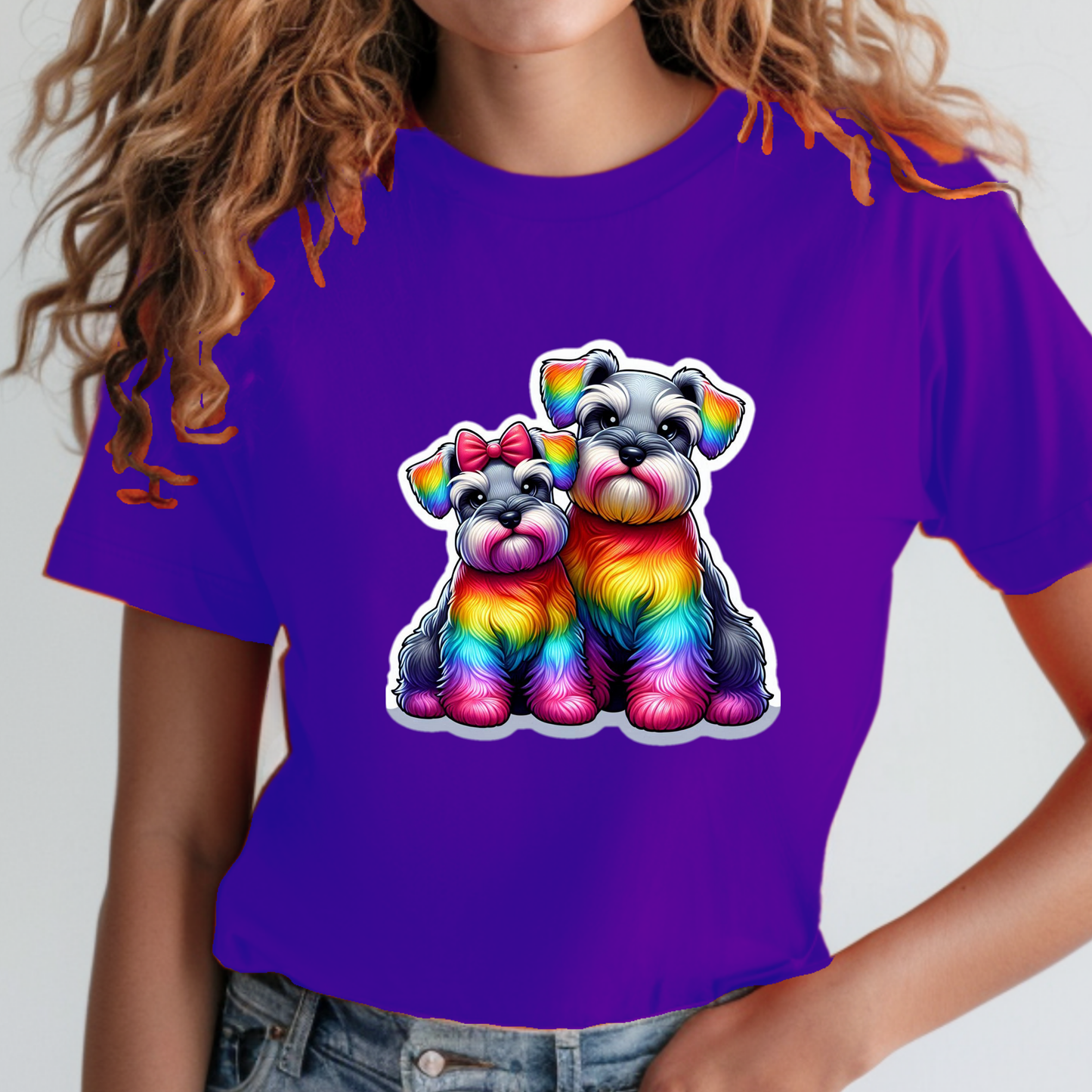 Rainbow Animals T-Shirt Collection: Schnauzers