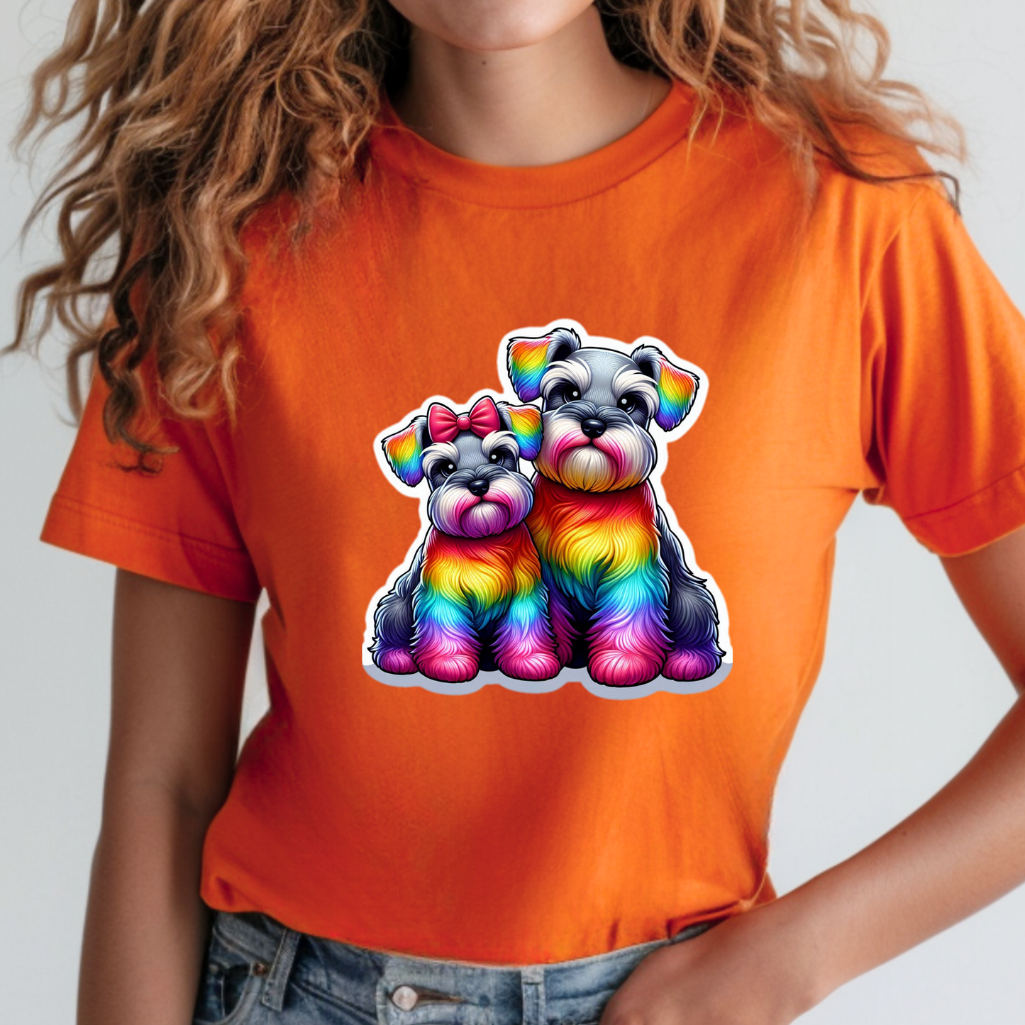 Rainbow Animals T-Shirt Collection: Schnauzers