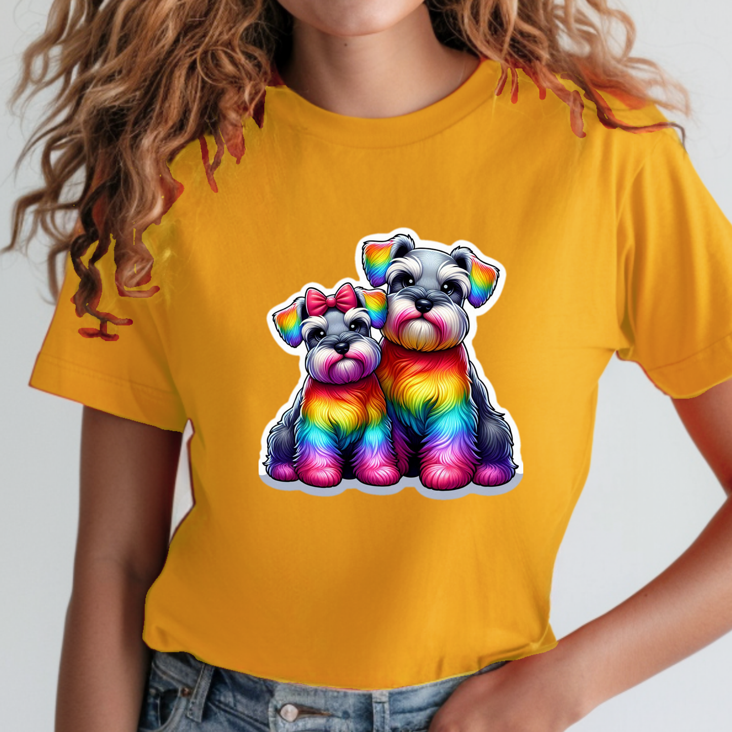 Rainbow Animals T-Shirt Collection: Schnauzers