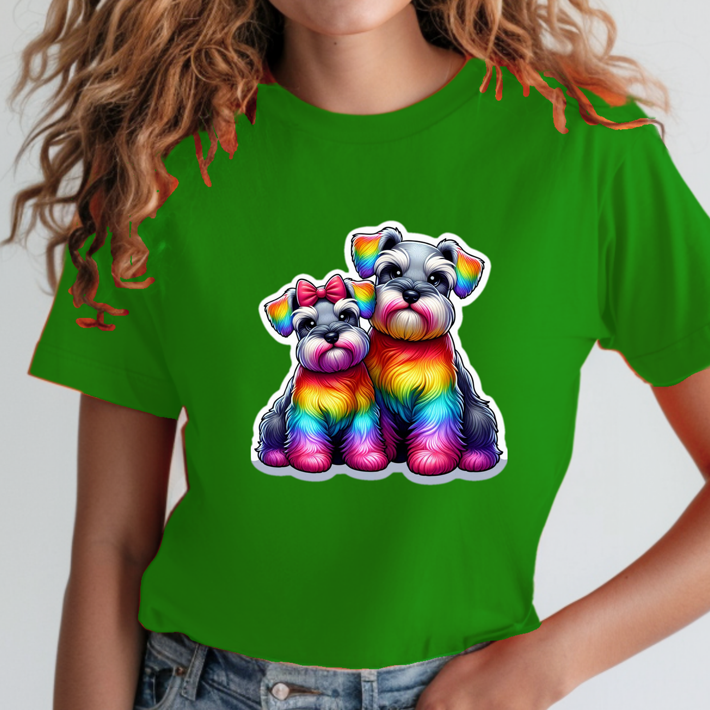 Rainbow Animals T-Shirt Collection: Schnauzers