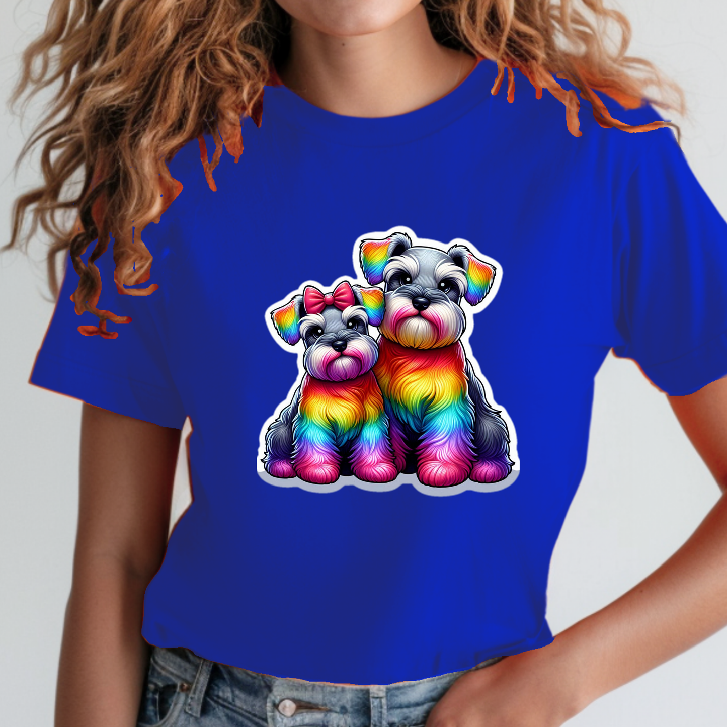 Rainbow Animals T-Shirt Collection: Schnauzers