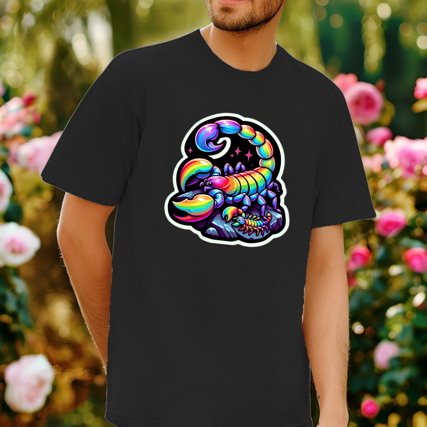 Rainbow Animals T-Shirt Collection: Scorpions