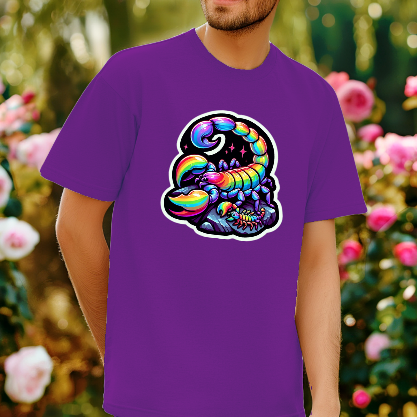 Rainbow Animals T-Shirt Collection: Scorpions
