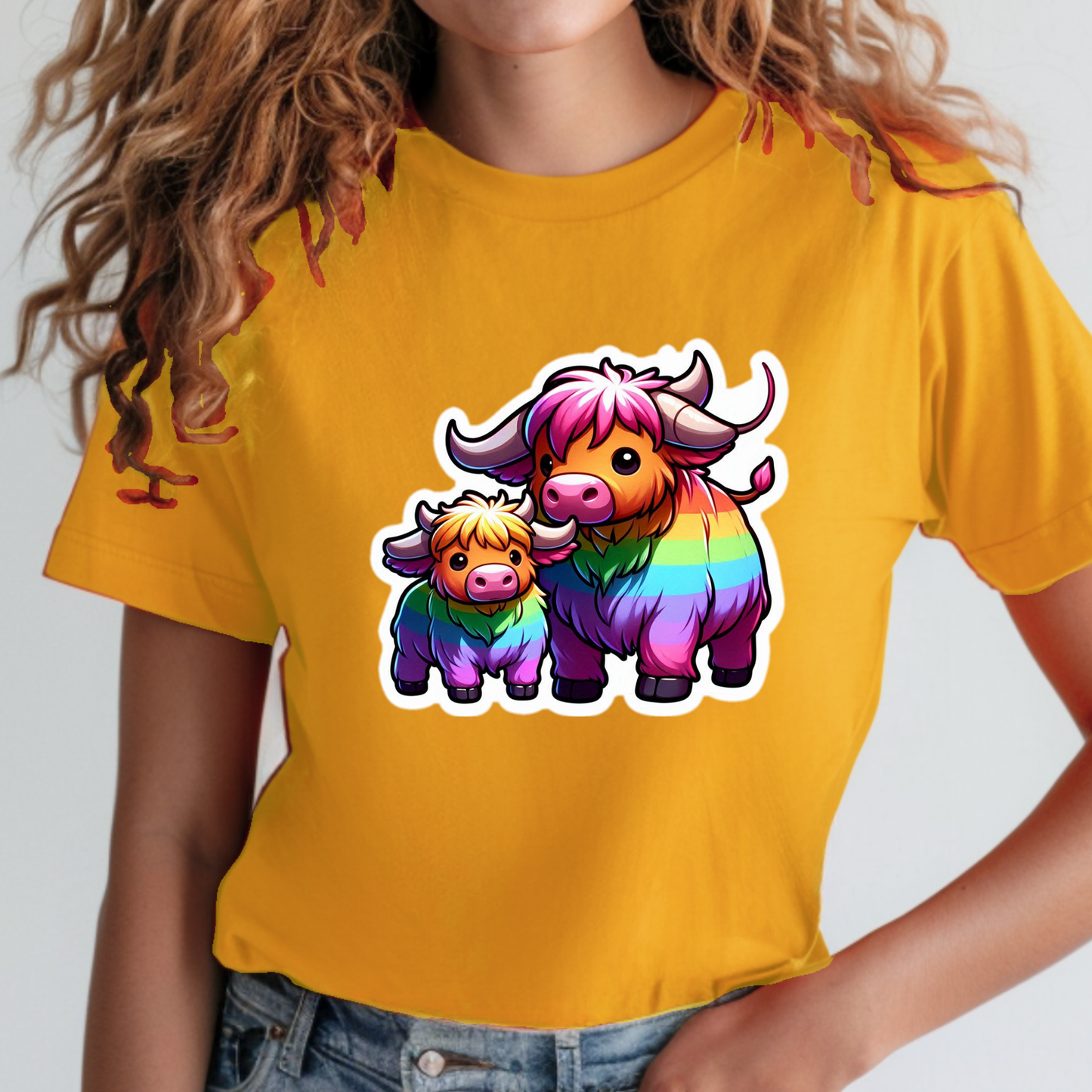 Rainbow Scottish Highlanders Sweatshirt
