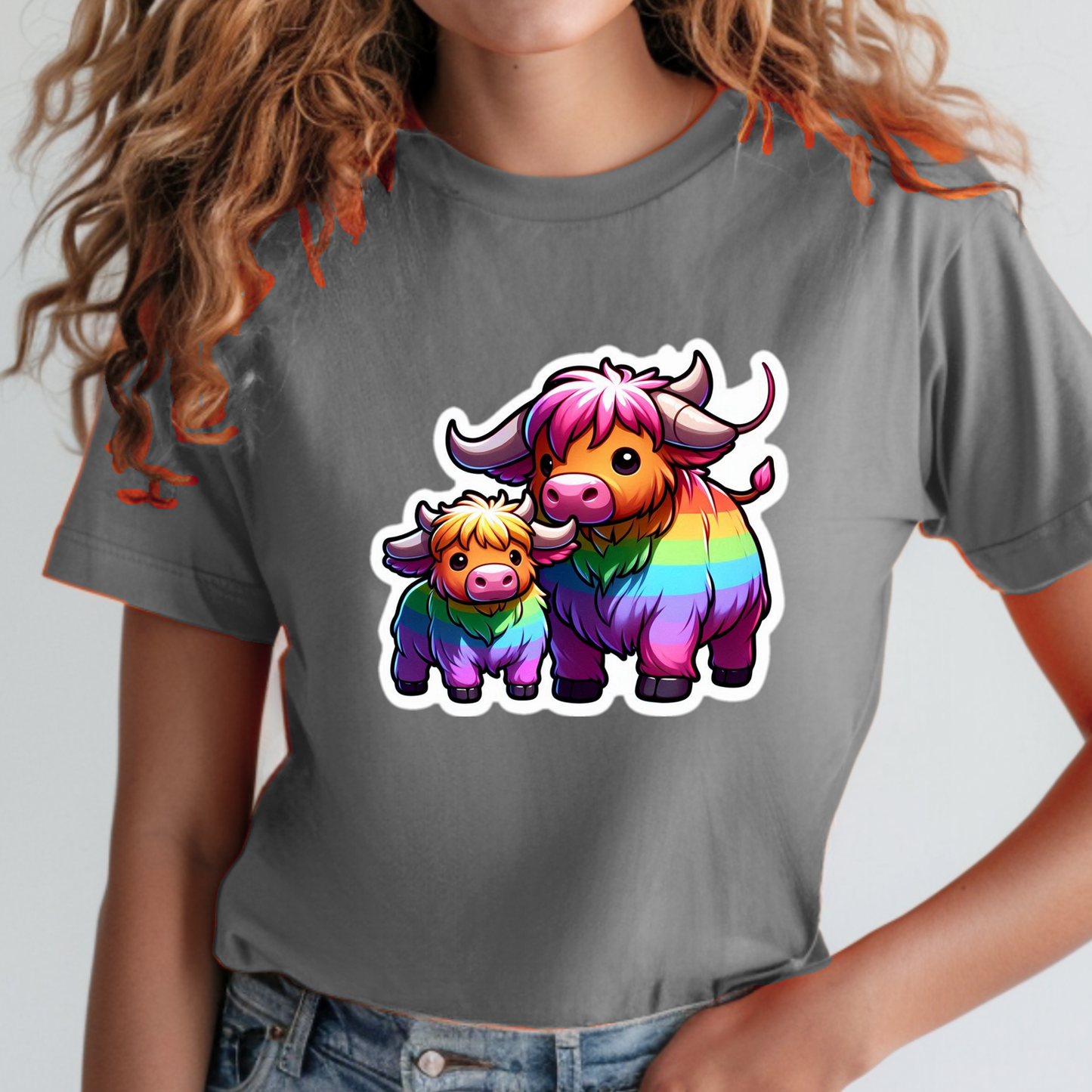 Rainbow Scottish Highlanders Sweatshirt