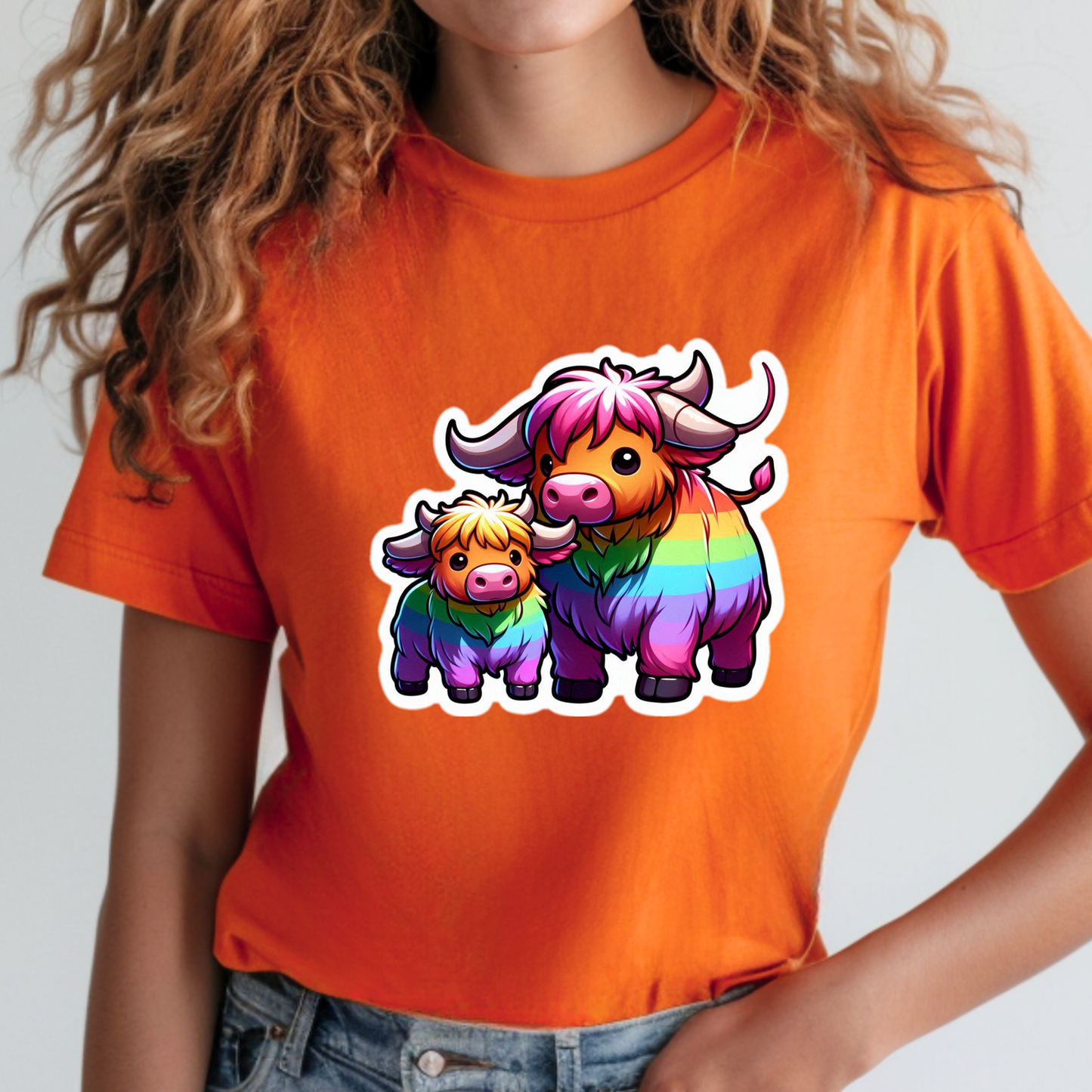 Rainbow Scottish Highlanders Sweatshirt