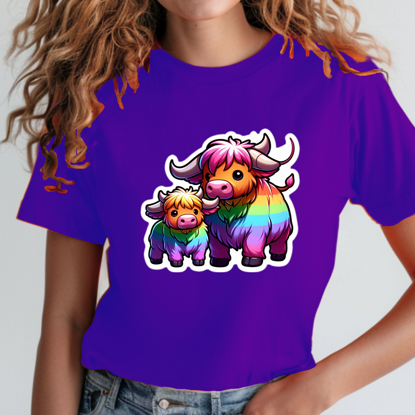 Rainbow Scottish Highlanders Sweatshirt
