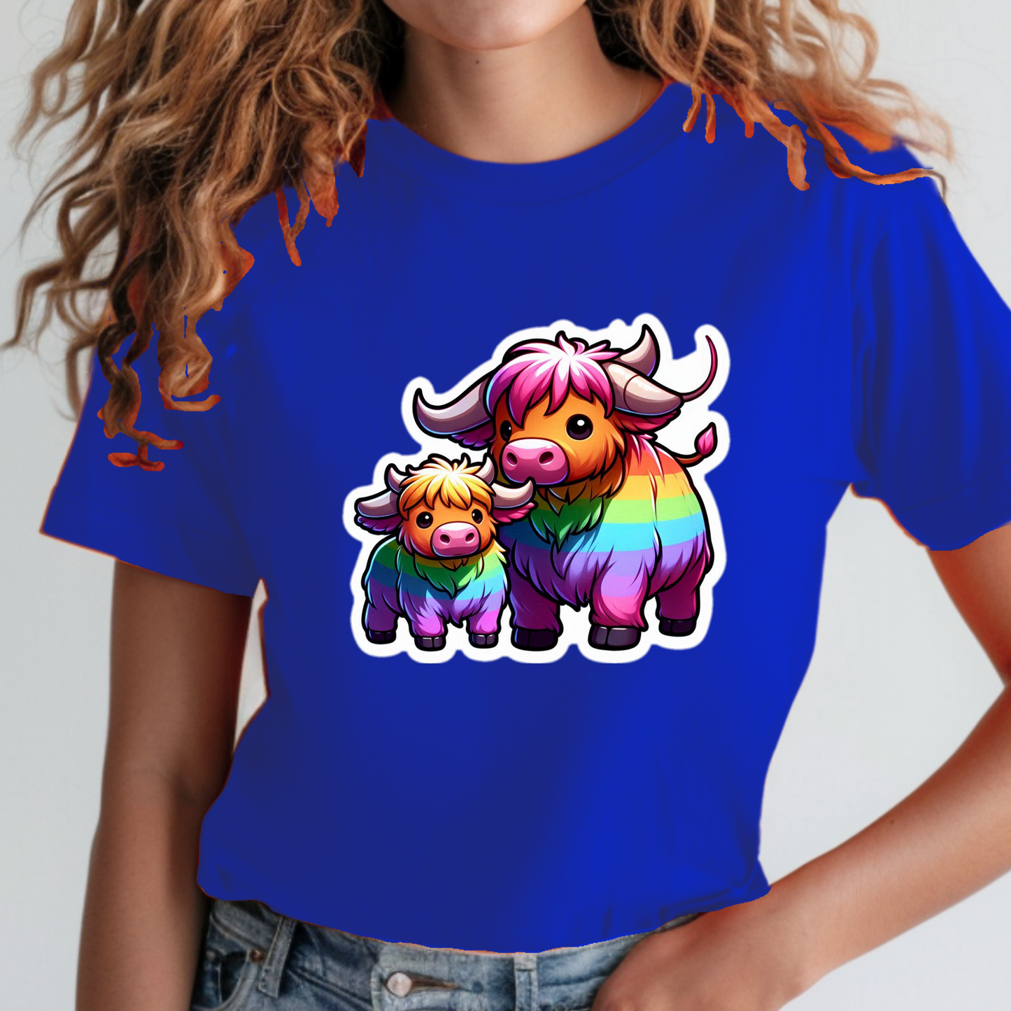 Rainbow Scottish Highlanders Sweatshirt