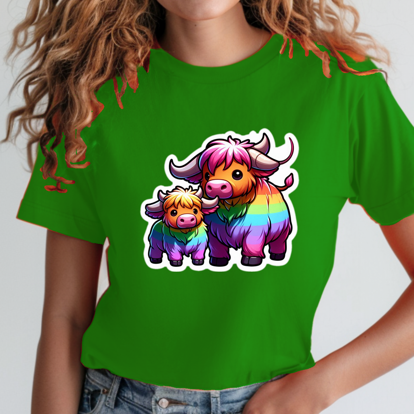 Rainbow Scottish Highlanders Sweatshirt