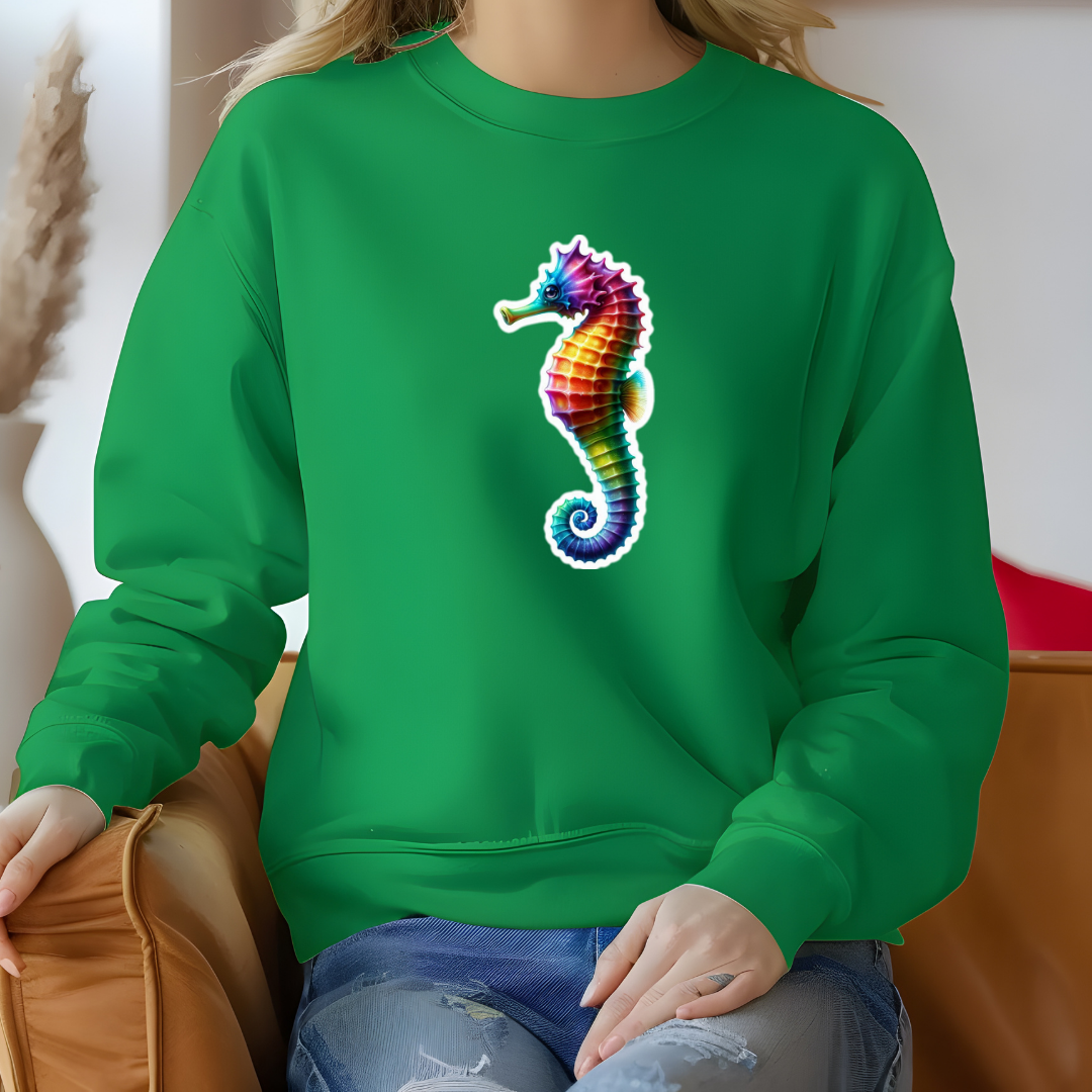 Rainbow Seahorse Sweatshirt