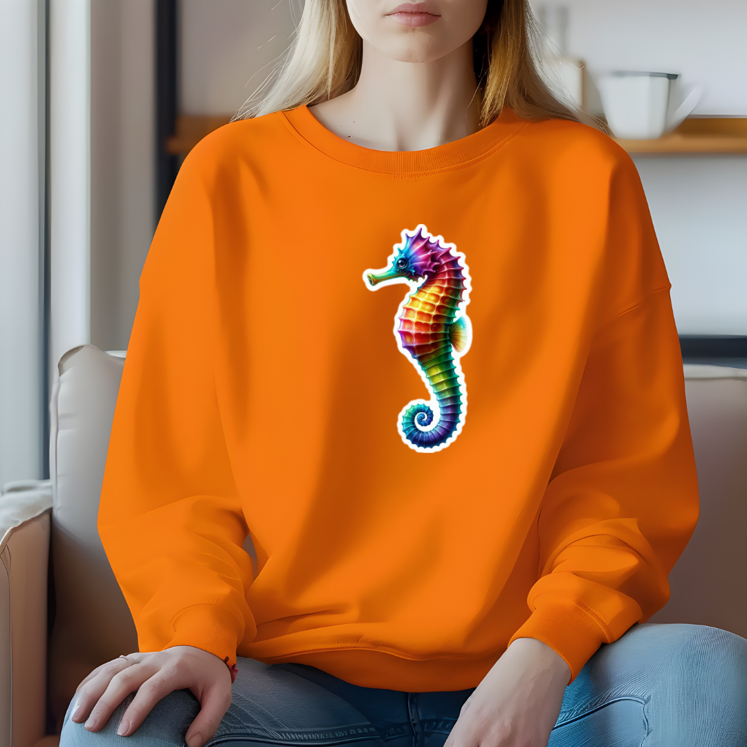 Rainbow Seahorse Sweatshirt