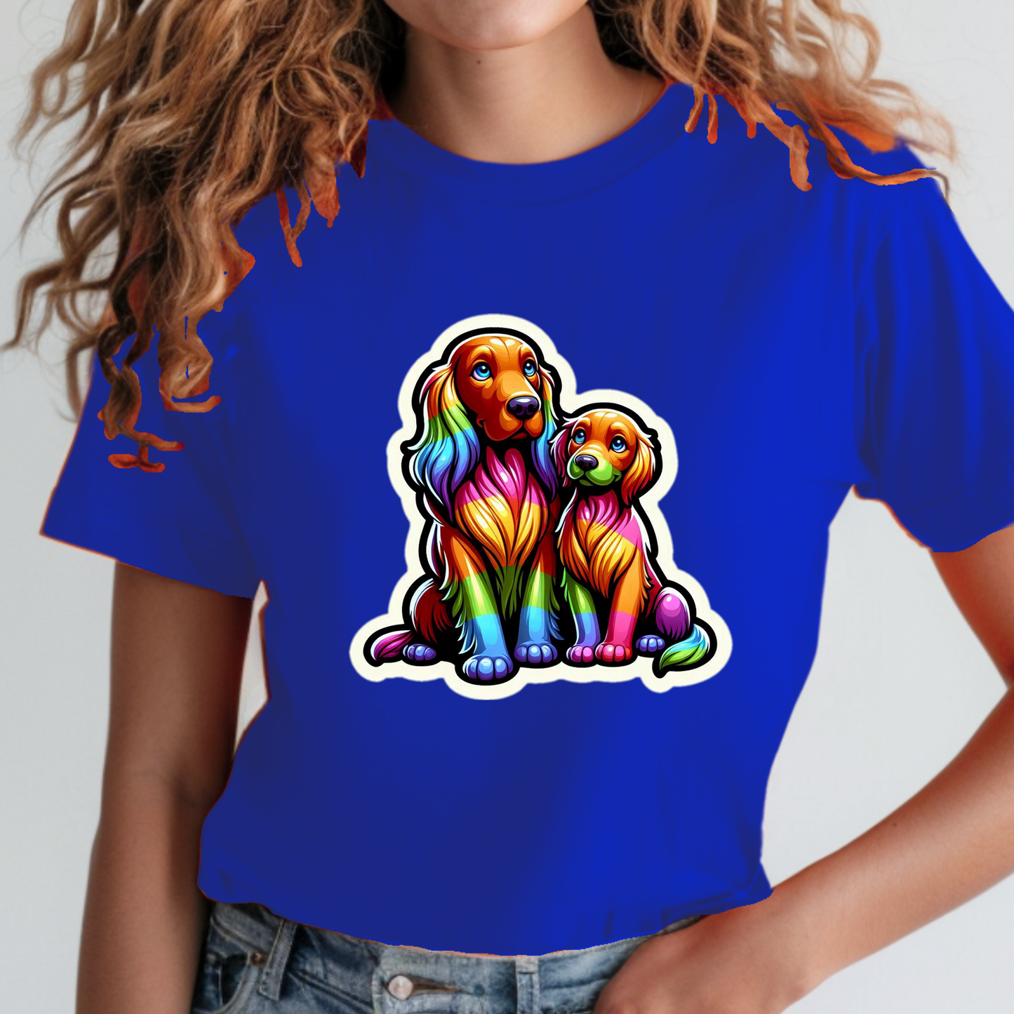 Rainbow Animals T-Shirt Collection: Irish Setters