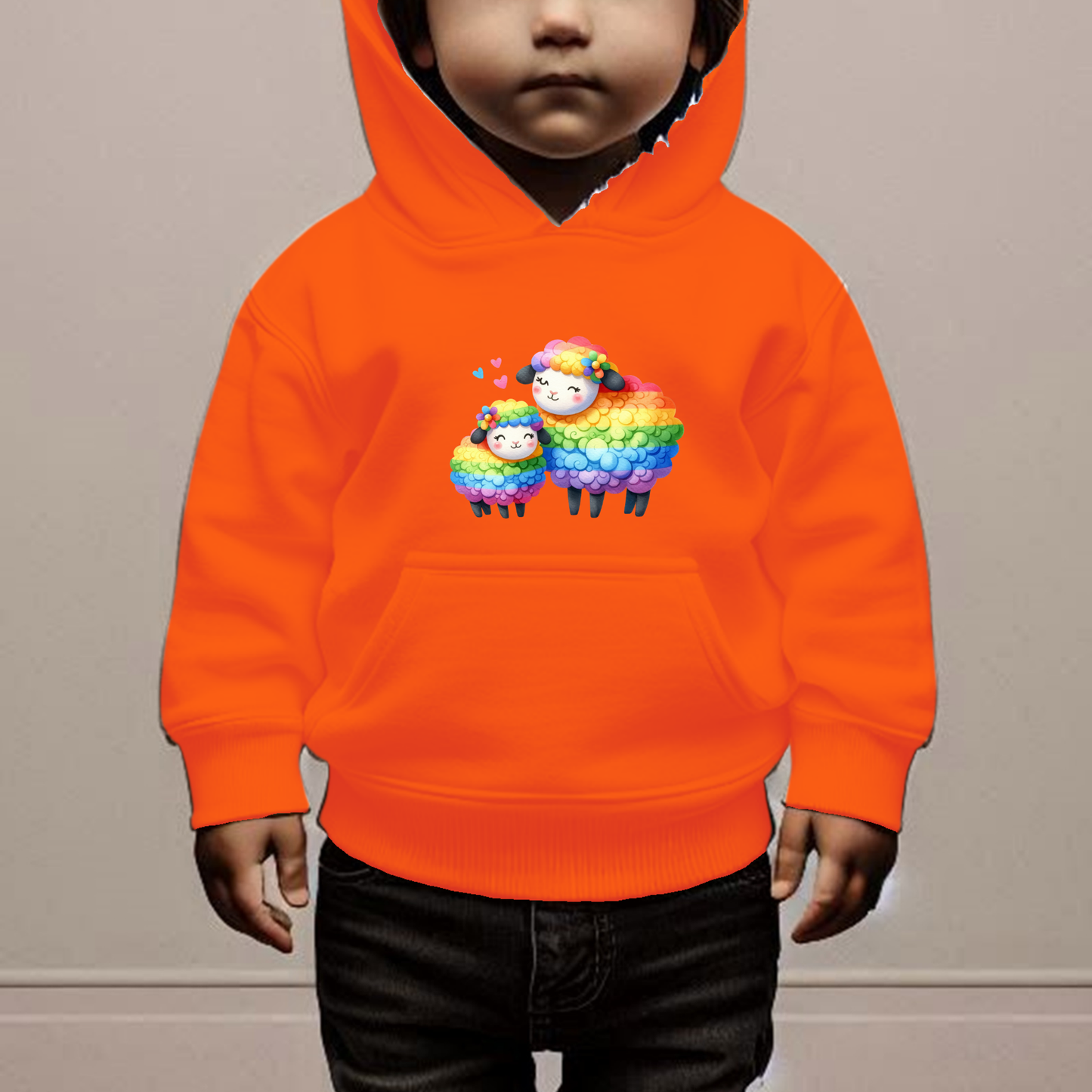 Rainbow Sheep Toddler Hoodie
