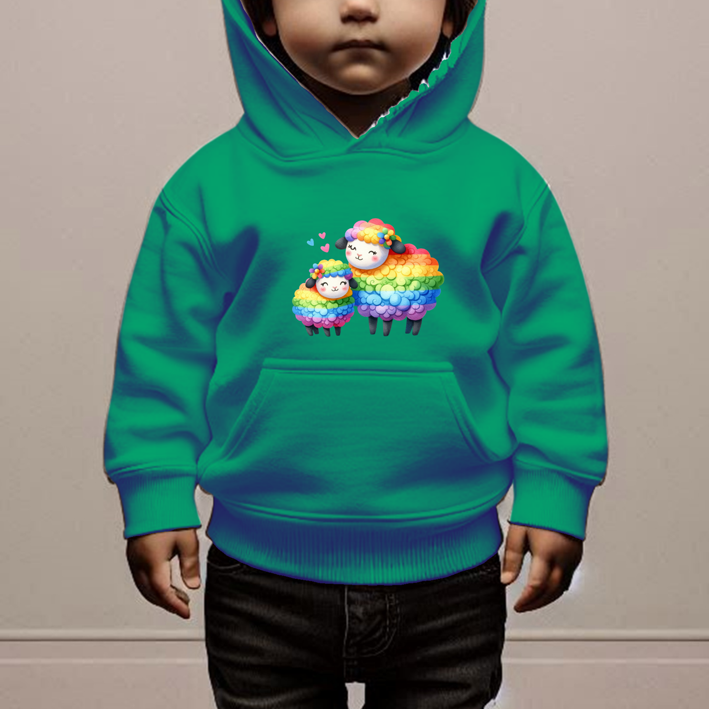 Rainbow Sheep Toddler Hoodie