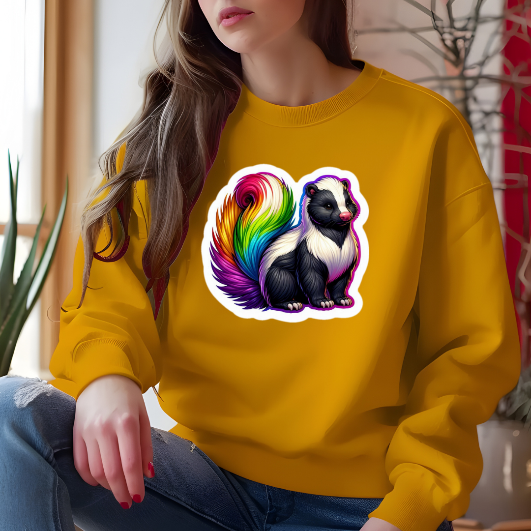Rainbow Skunk Sweatshirt