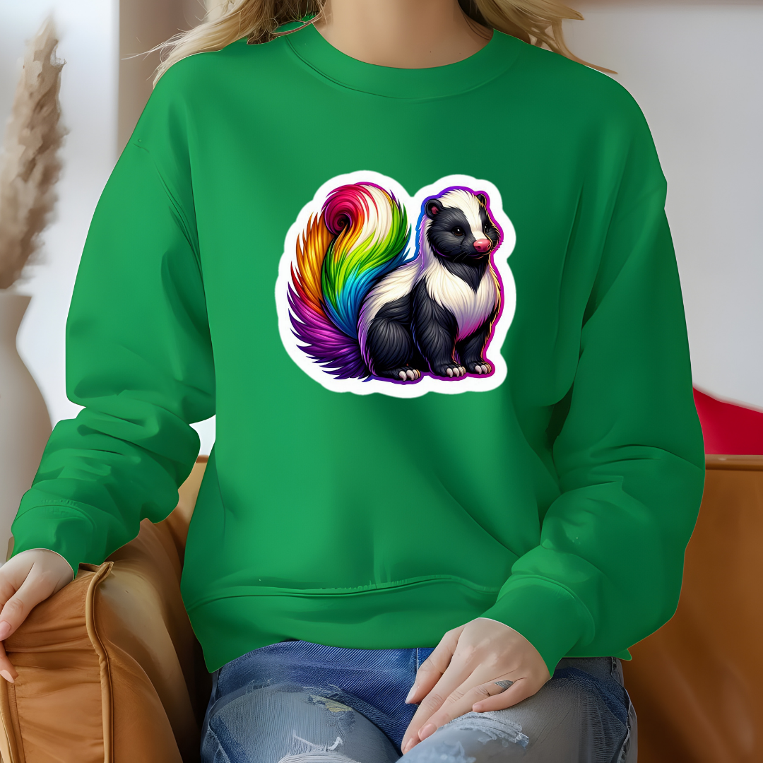 Rainbow Skunk Sweatshirt
