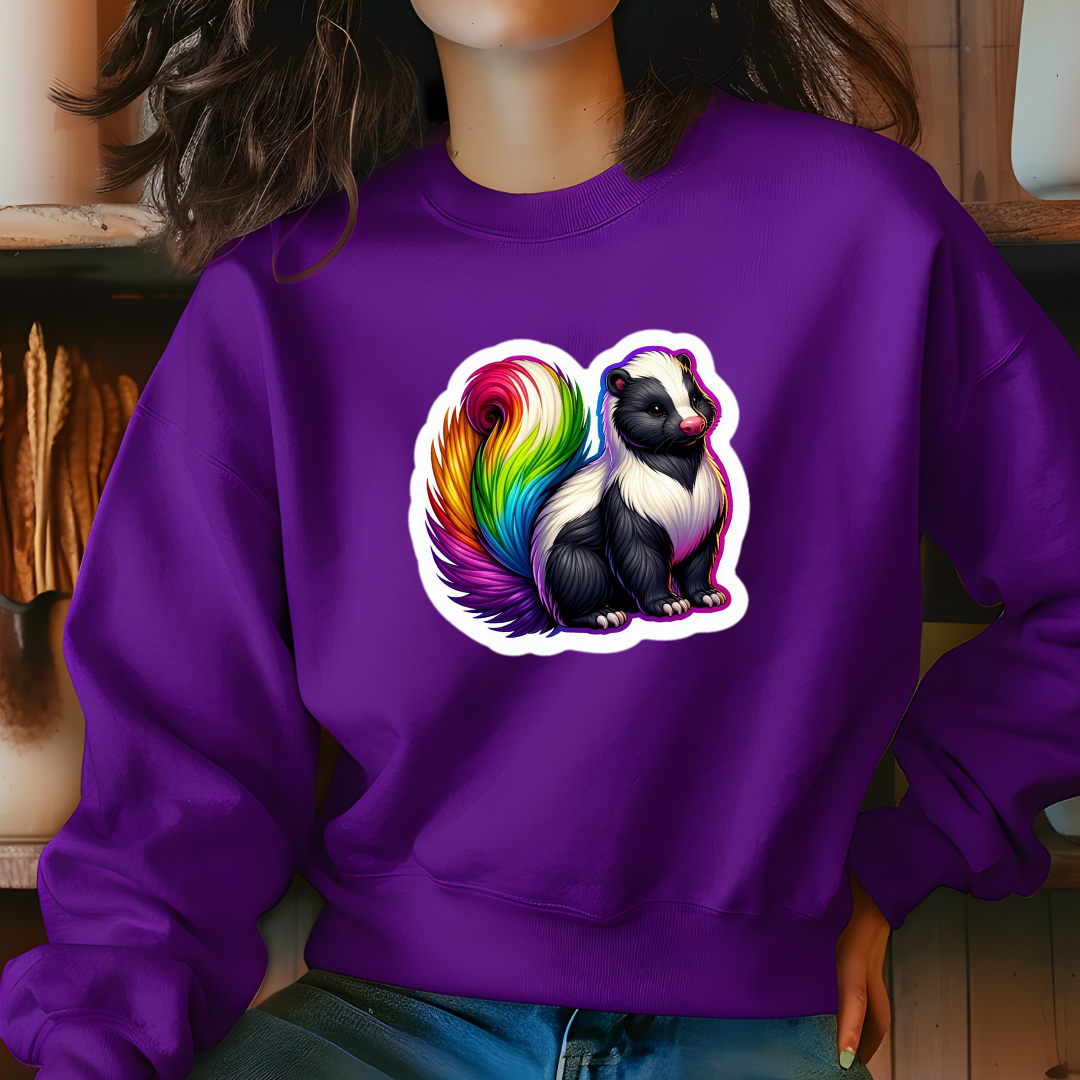 Rainbow Skunk Sweatshirt