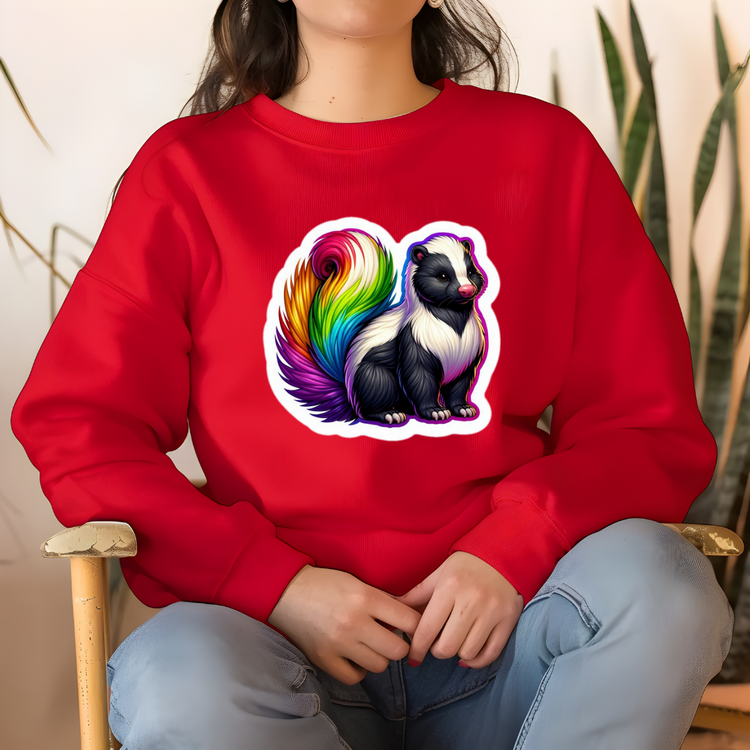 Rainbow Skunk Sweatshirt
